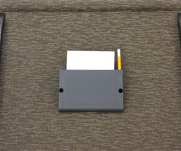 card, pencil holder