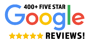 Over 400 five star Google Reviews